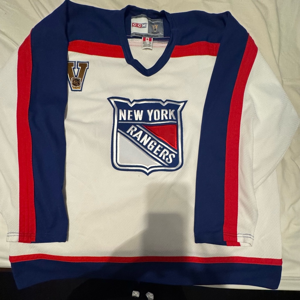 Vintage Hockey Jersey - Blue, Red, White